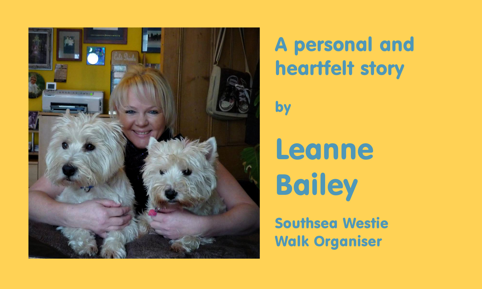 Leanne Bailey, Southsea Westie Walk Organiser